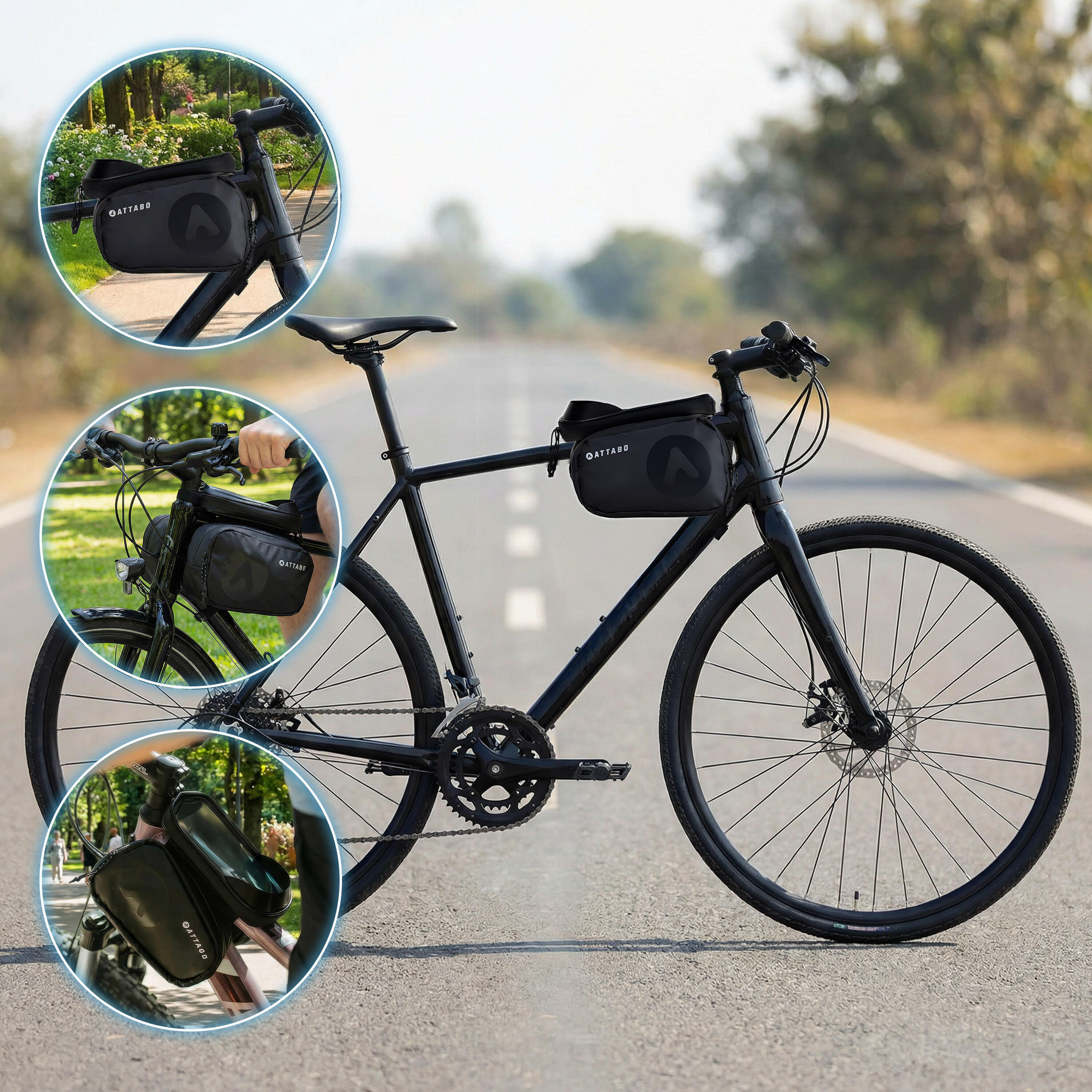Bolsa de bicicleta para el cuadro ATTABO NaviPack 6/7