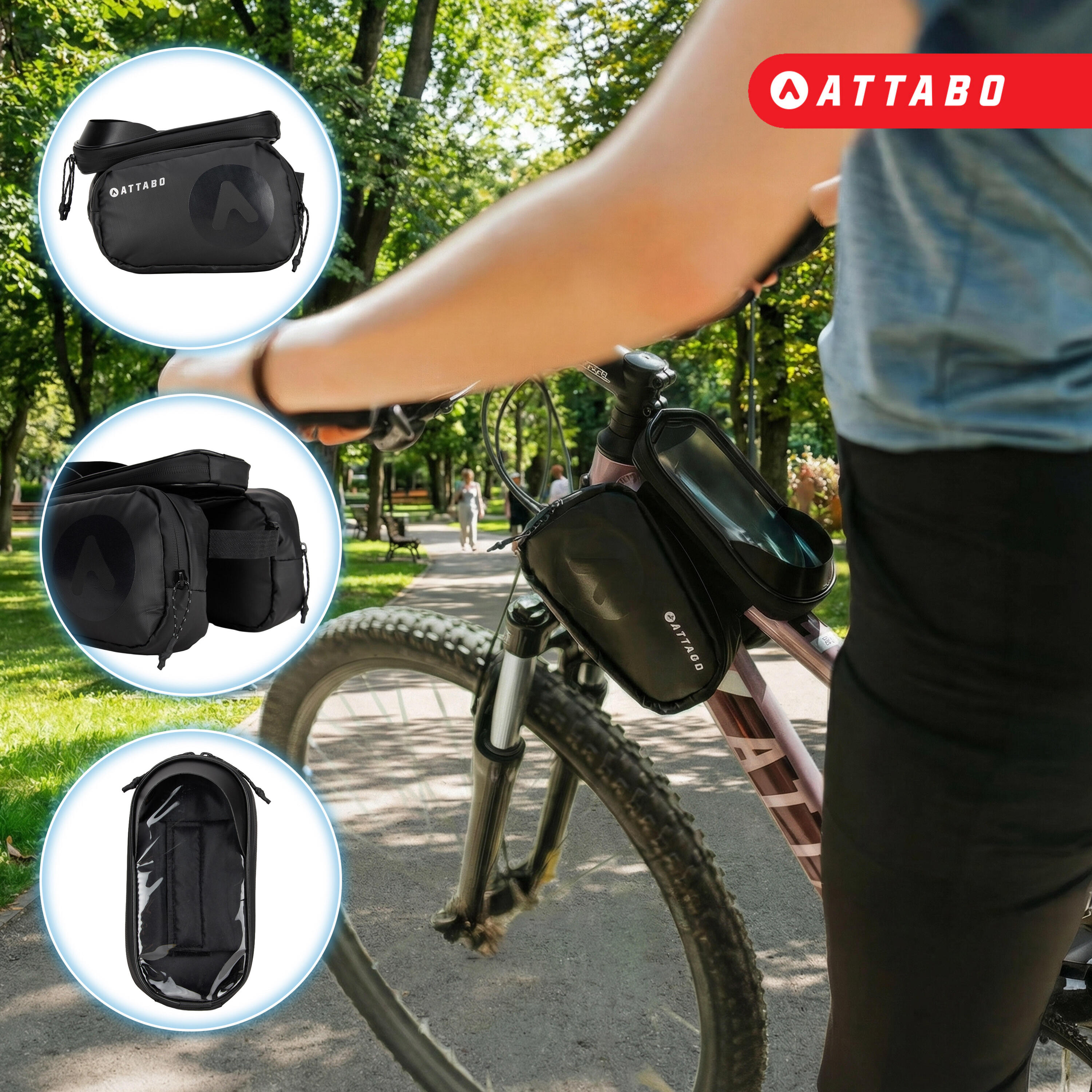 Bolsa de bicicleta para el cuadro ATTABO NaviPack 4/7
