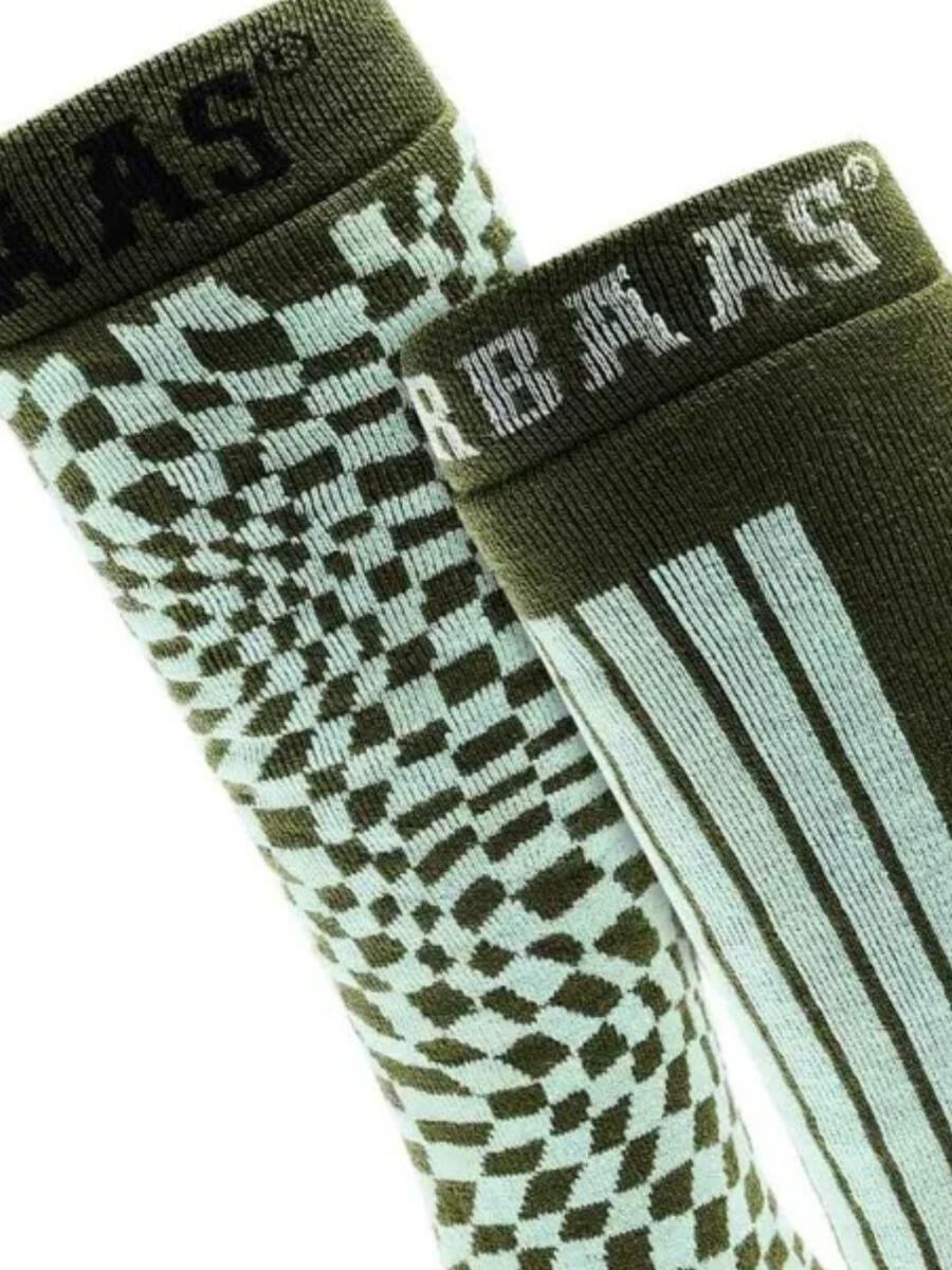 Chaussettes de ski - 2 paires - Vert olive 2/3