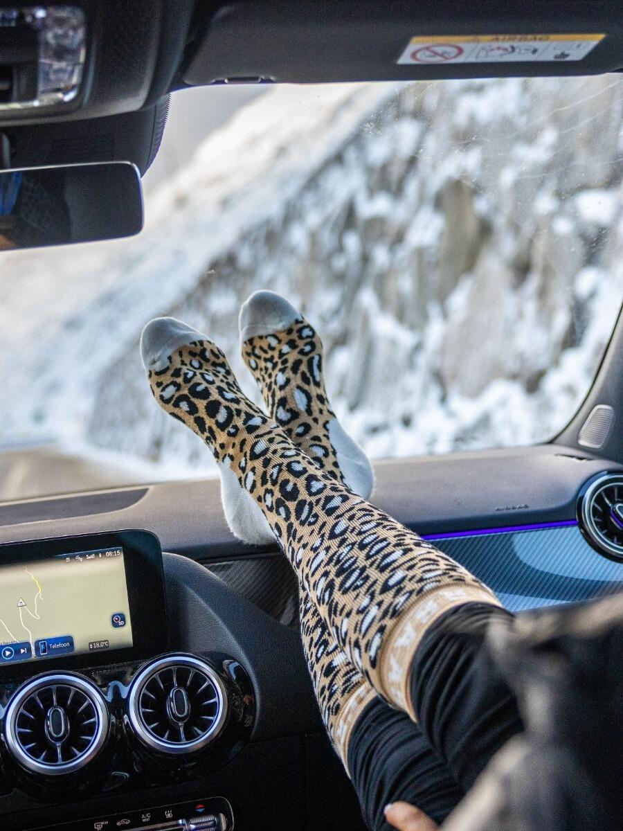 Chaussettes de ski - Femme - 2 paires - Noir Multi 2/3