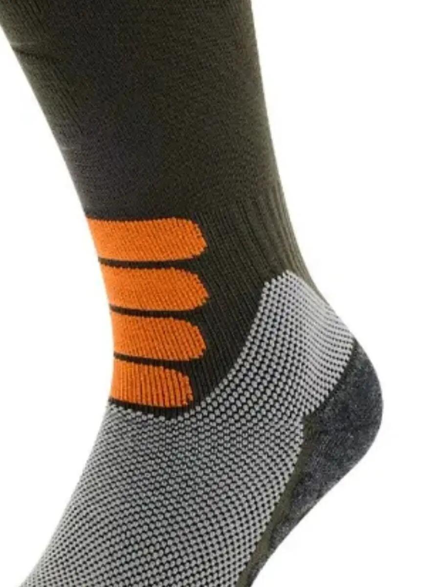 Calcetines de esquí - Lana merino - Pro - Verde oliva 2/3
