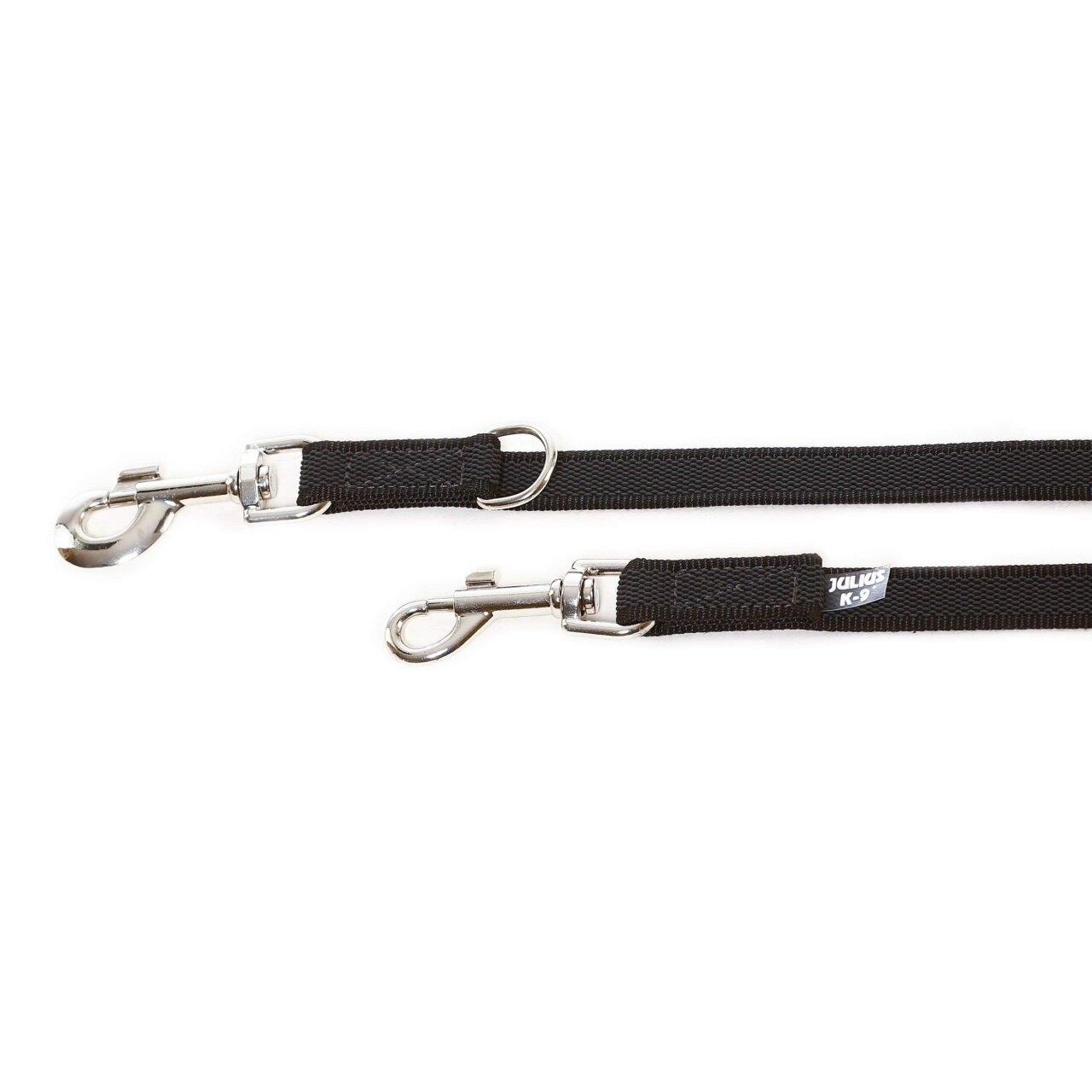 Laisse de sport anti-glisse Color & Gray 20mm x 2,2m ajustable à 3 anneaux, noir 4/7