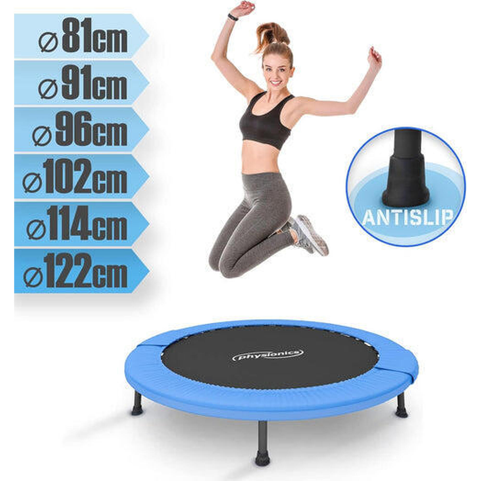 Trambulina fitness 91 cm, utilizator max 100kg PHYSIONICS