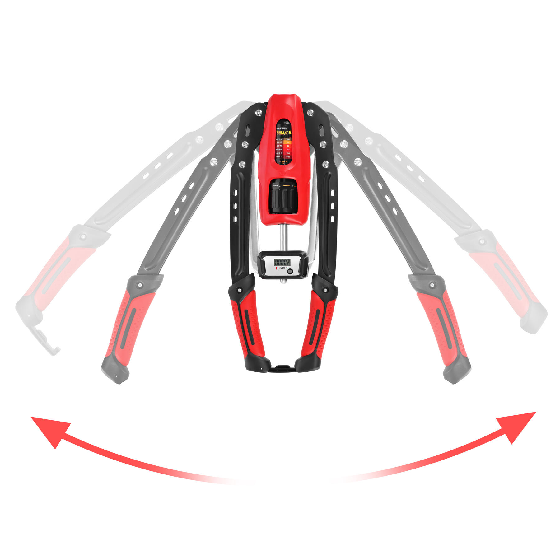 Hydrauliczny ściskacz do ćwiczeń ramion z licznikiem F1020 Pro HMS 4/7