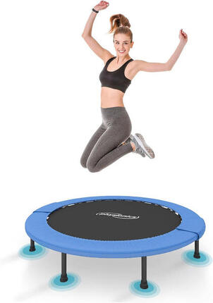 Mini Trampolin - Größen Ø114cm Bodentrampolin für Erwachsene, Klappbar