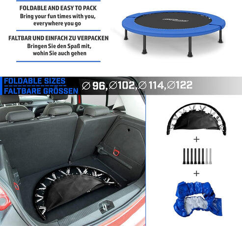 Physionics Fitness Trampoline - Opvouwbaar - ø 122 cm - 7/7
