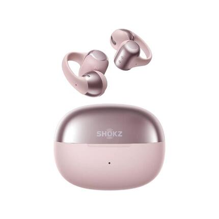 Słuchawki Shokz OpenDots One Pink z otwartą konstrukcją, Dolby Audio i Bassphere