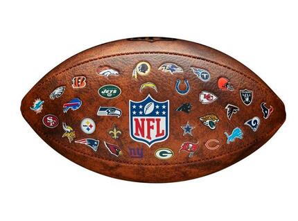 Ballon de Football Américain Wilson THROWBACK 32 Team Logo Junior