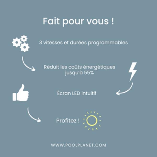 Pompe de filtration à vitesse variable Swimmey VSe - Pentair 6/6