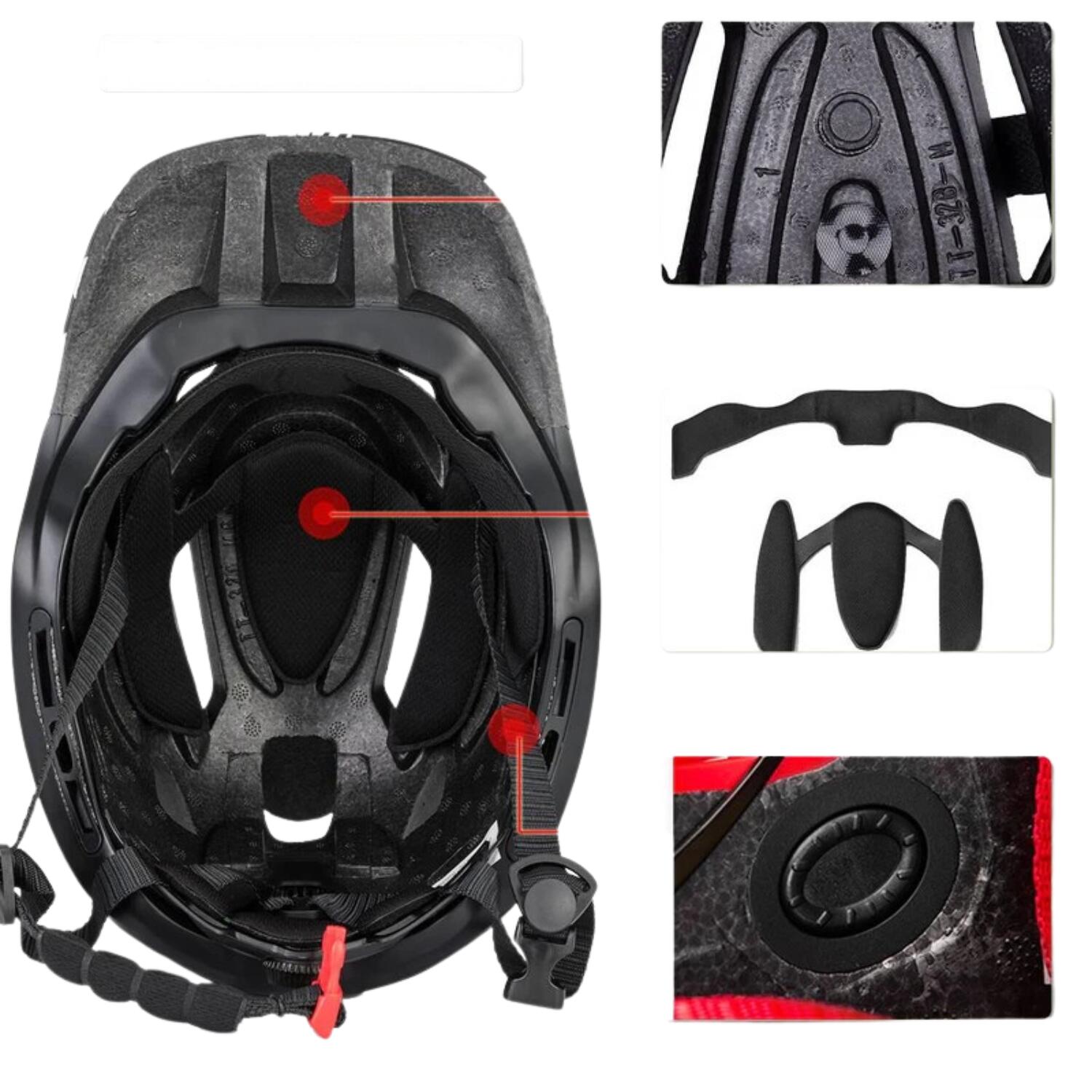 Casco da bici per bambini Rockbros con mentoniera rimovibile 6/7