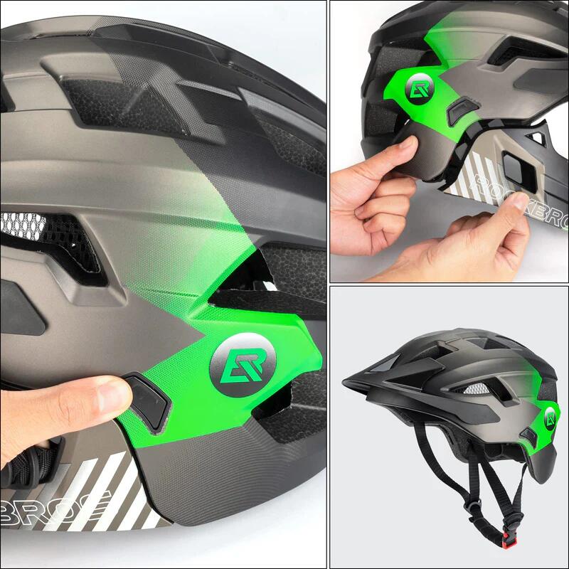 Casco da bici per bambini Rockbros con mentoniera rimovibile 7/7