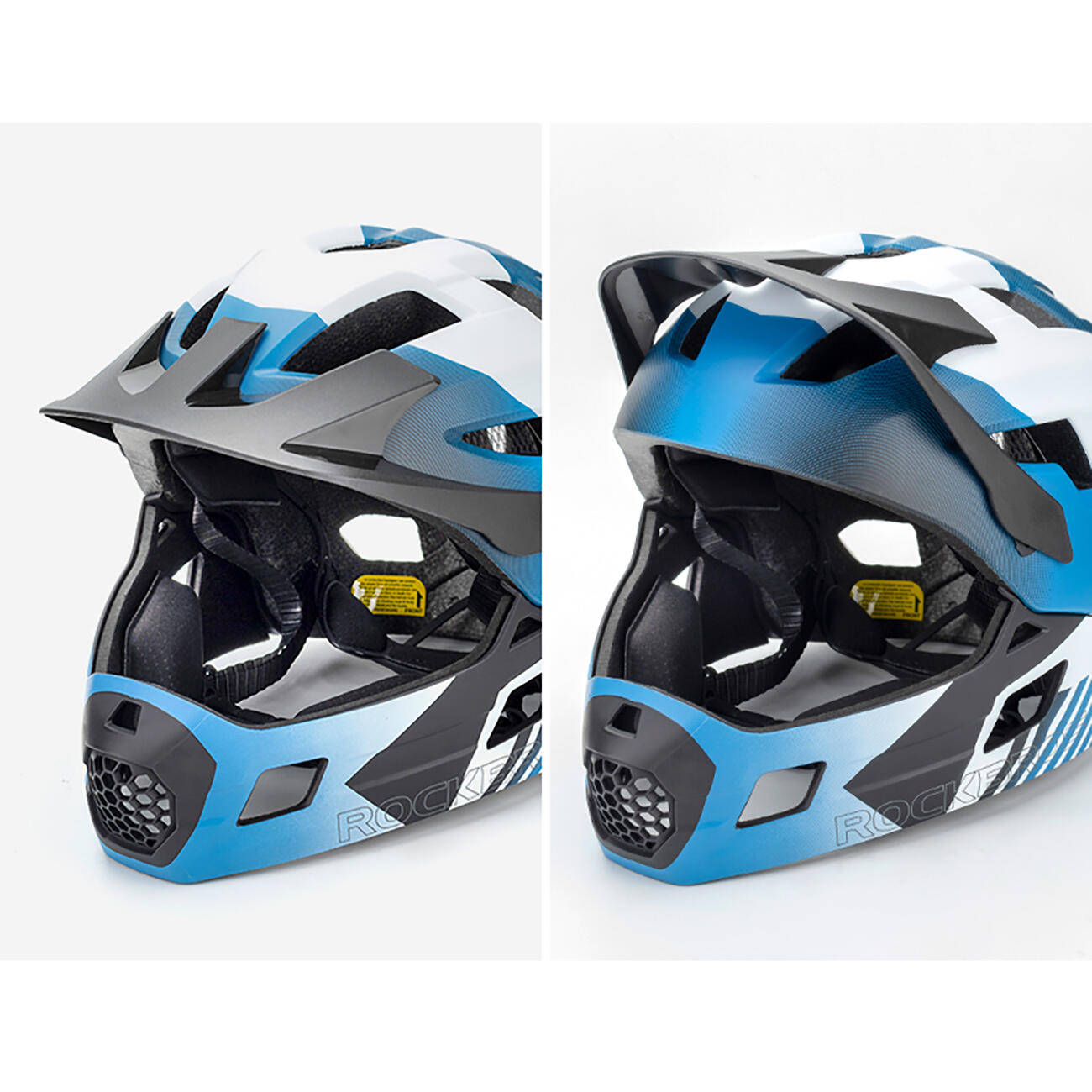 Casco da bici per bambini Rockbros con mentoniera rimovibile 4/7
