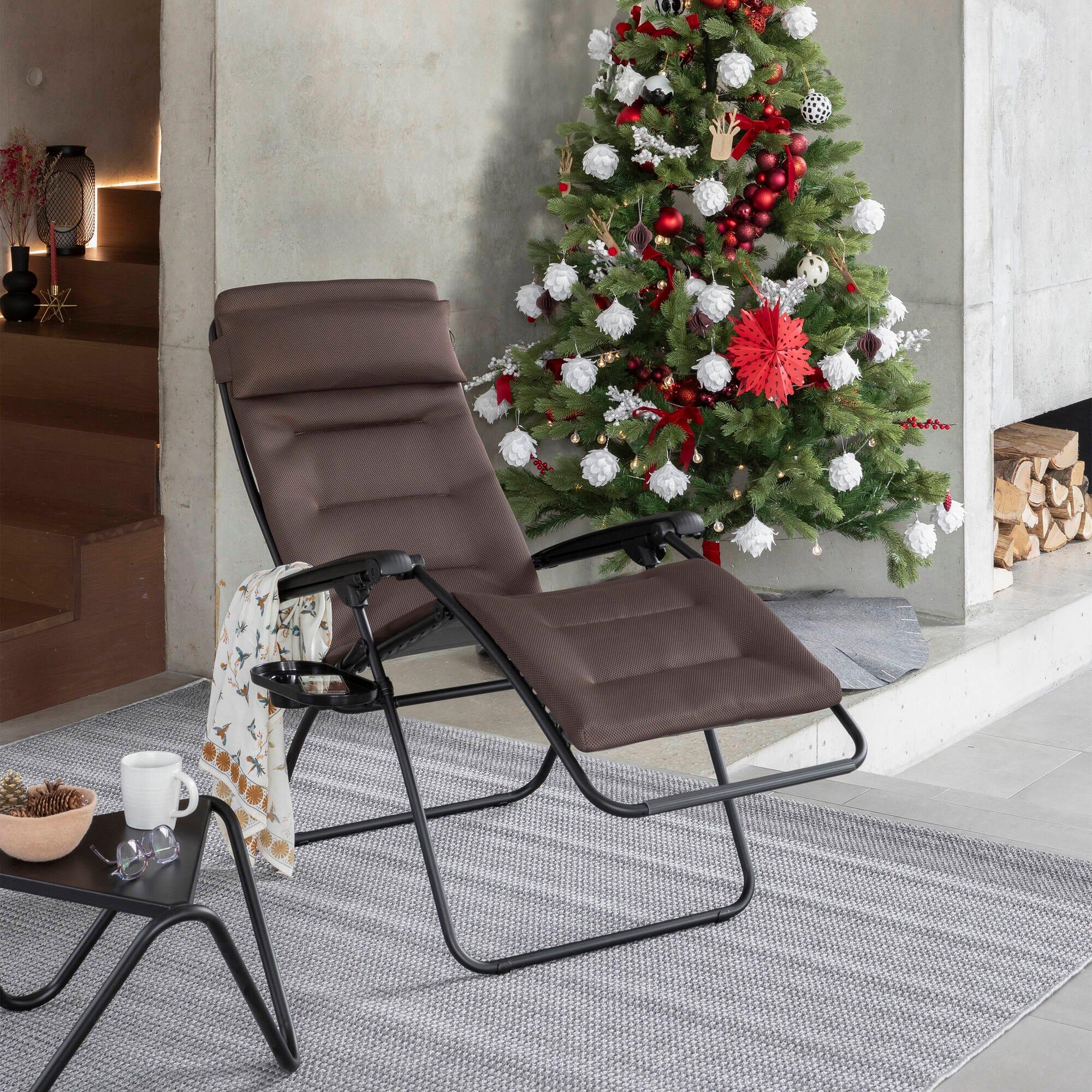 Fauteuil Relax matelassé Zéro Gravité - RSX CLIP - Marron - Lafuma Mobilier 6/7