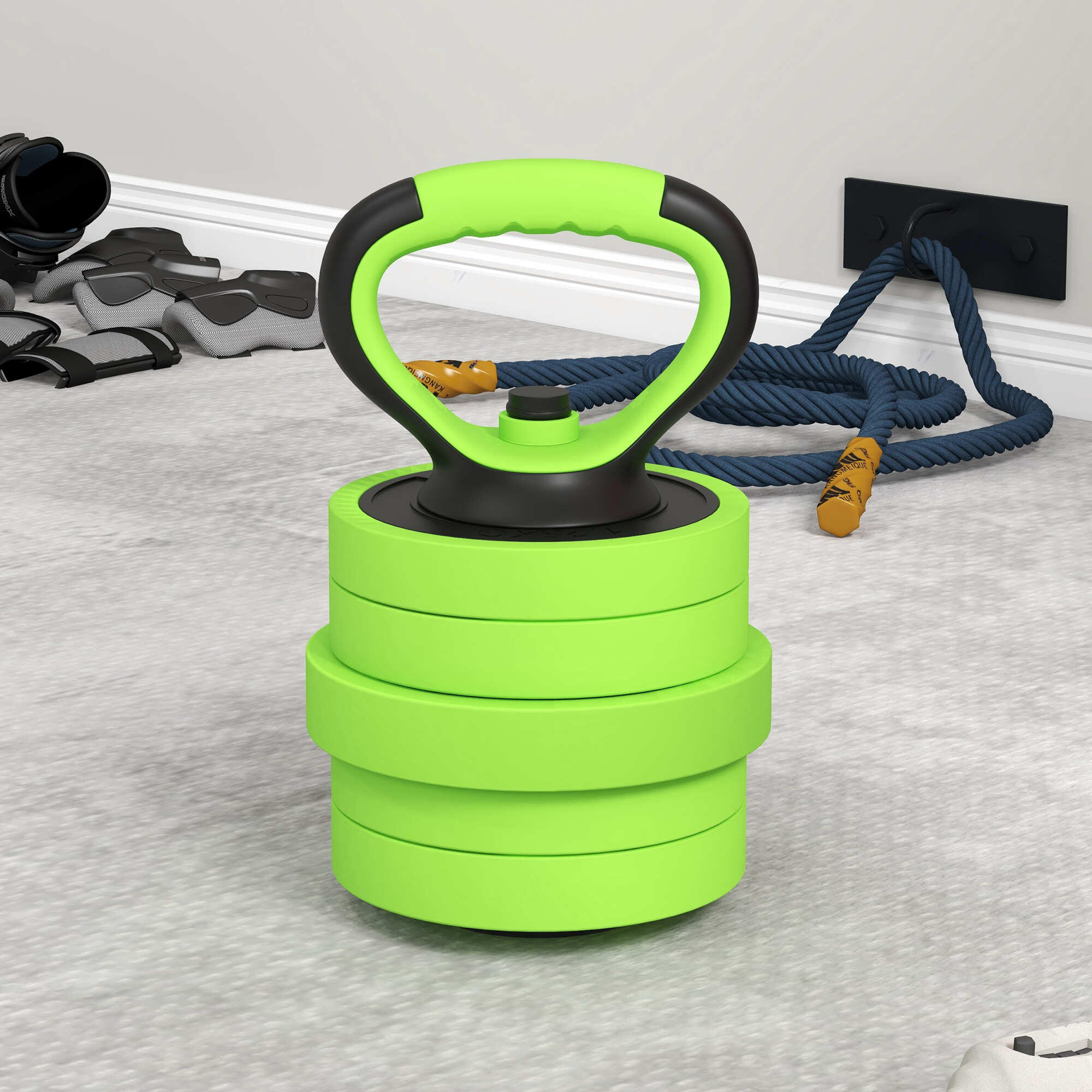 Conjunto de halteres 20kg 95x20x20 cm verde SPORTNOW 5/7