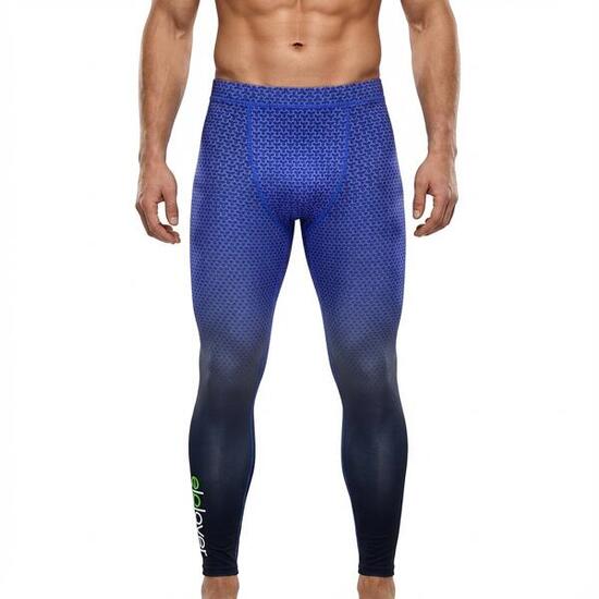 Legginsy treningowe PIRAMID męskie czarne szare