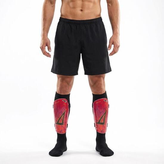 schienbeinschoner fußball azurblau weiß