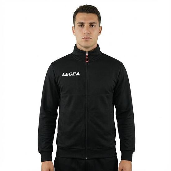 Oversize-Outdoorjacke mit Kapuze und schwarzem Zip