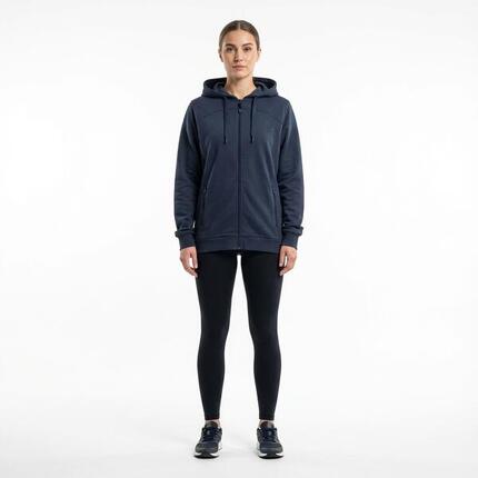 Jacke zum training oversize mit kapuze blau