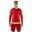 Junior Fotbal Portar Completo Reims Roșu Verde Fluorescent