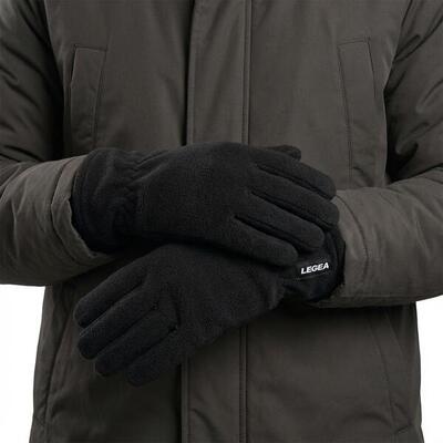 Guanti in Pile neri unisex