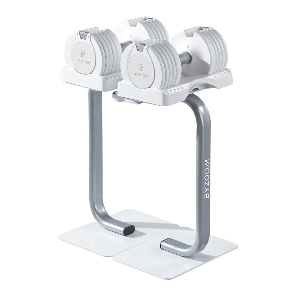 Rack de rangement support haltère réglable ajustable Byzoom Fitness 3/5