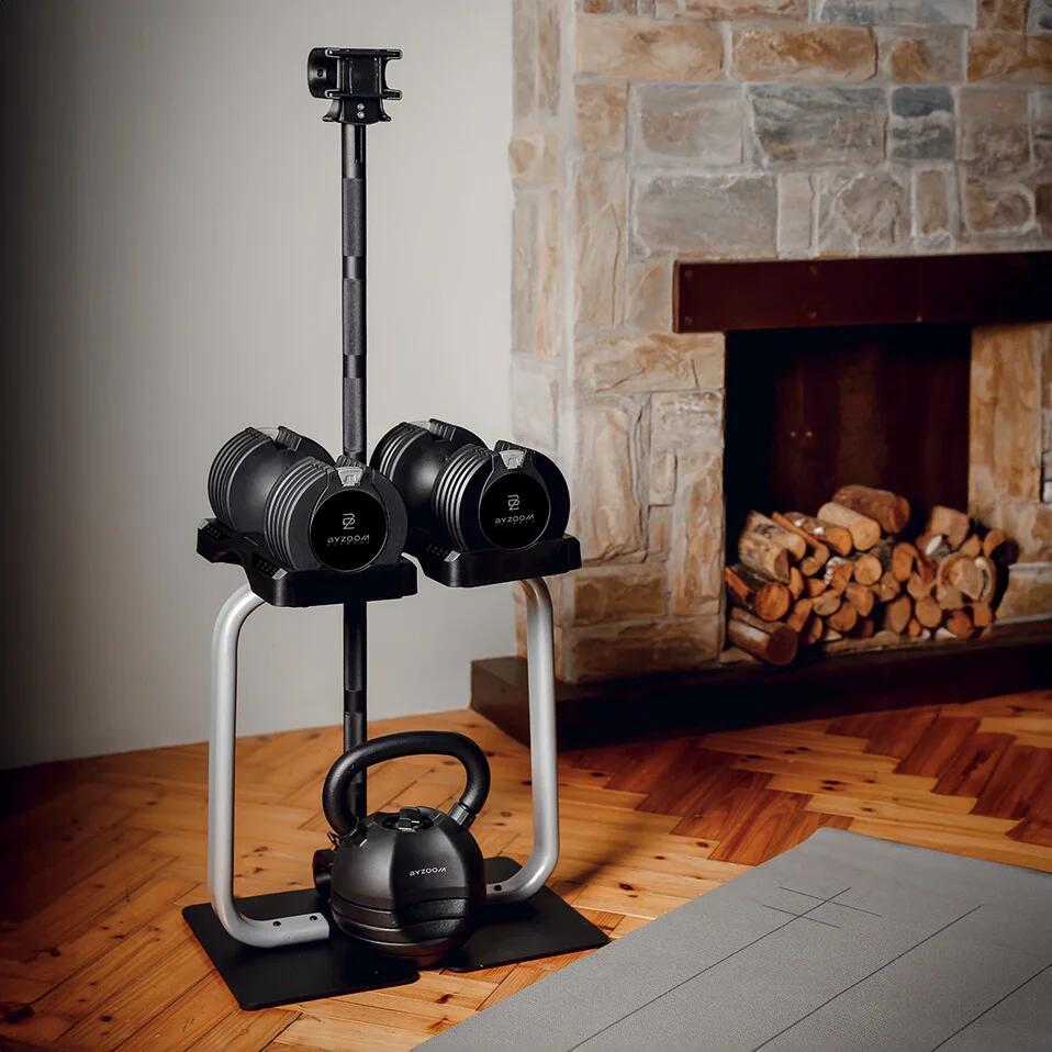 Rack de rangement support haltère réglable ajustable Byzoom Fitness 5/5