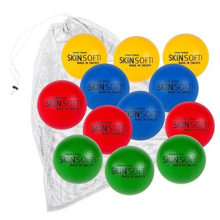 Weichschaumbälle-Set Skin Softi Handball Unisex Blau, Gelb, Grün, Rot