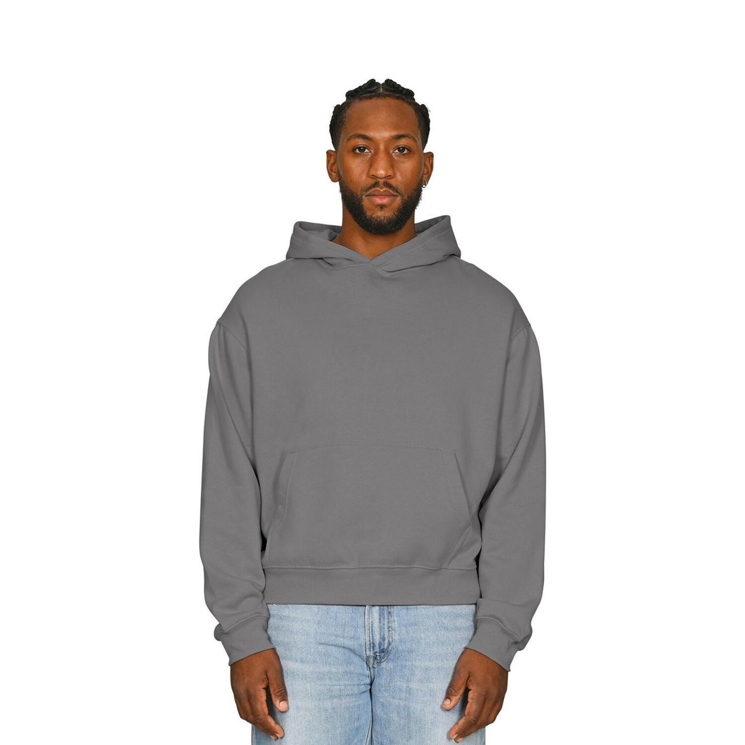Casual Classics Mens Boxy Ringspun Cotton Oversized Hoodie