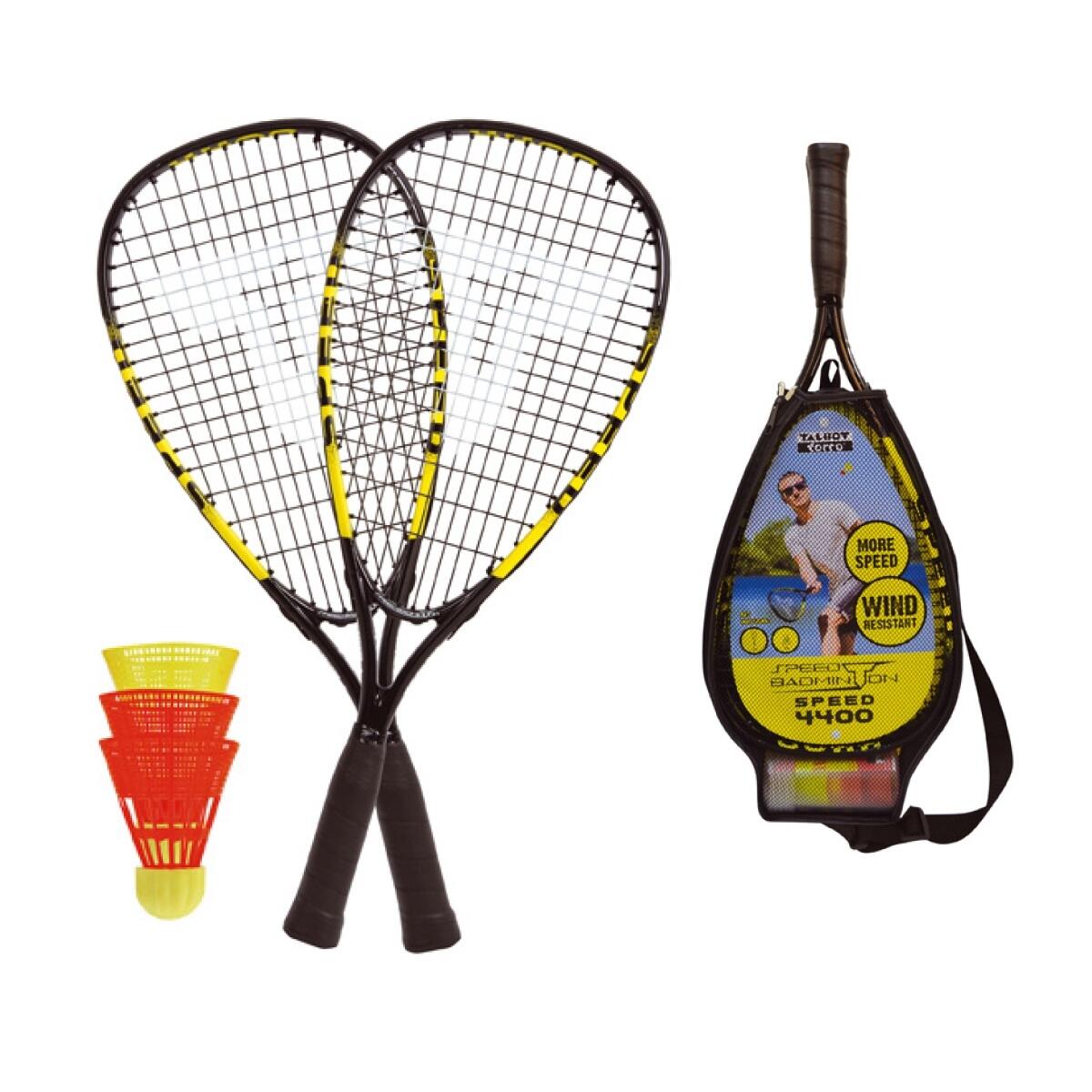 Sporti France - Ensemble Speedbadminton Sporti Speed 4400 - Raquette De Badminton - Jaune|noir - No Size - Decathlon
