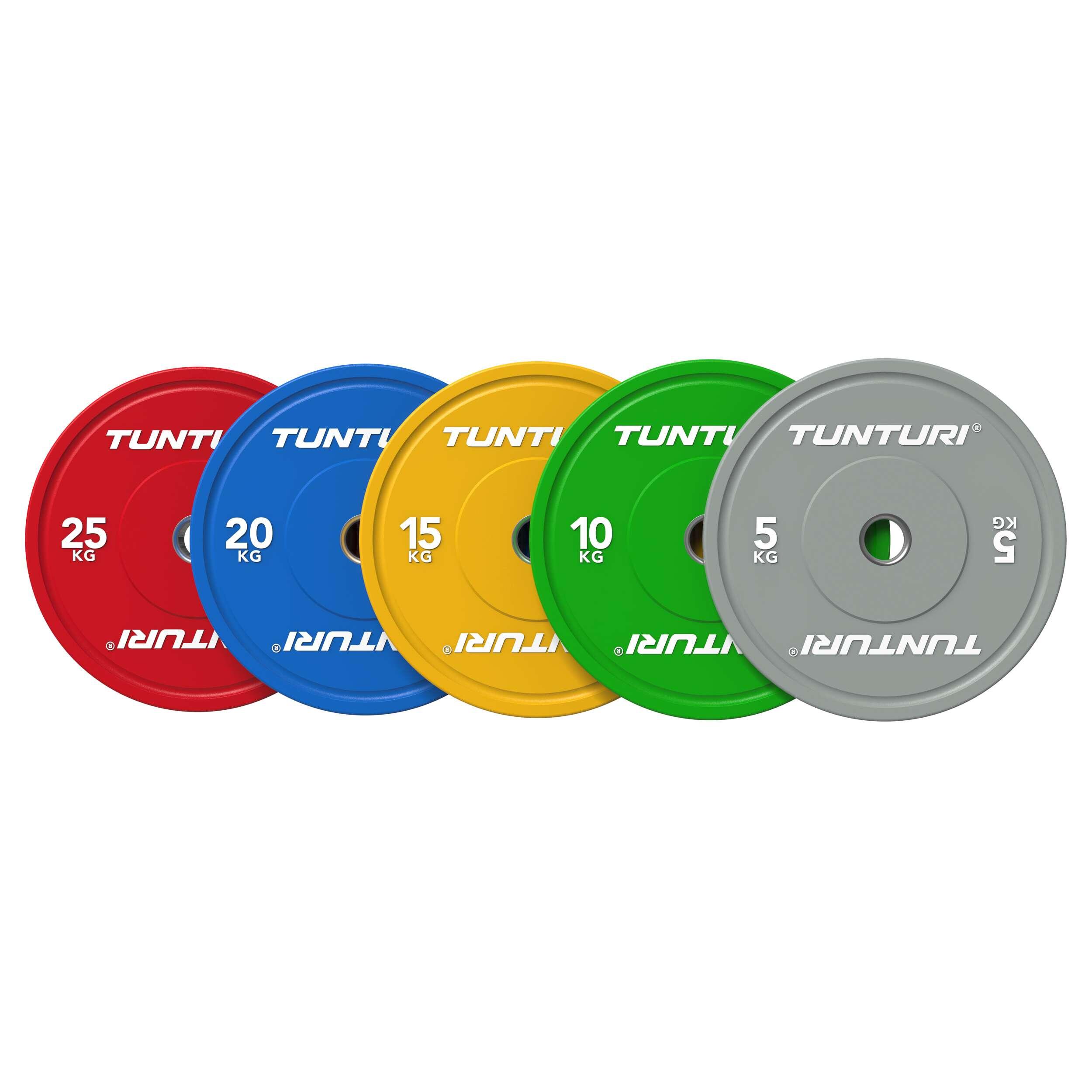Platinum bumperplaten - Haltergewichten - Halterschijven - 1x 15kg - Geel 5/7