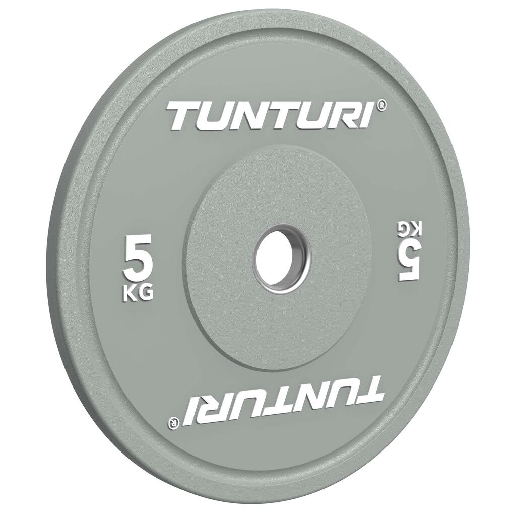 Platinum bumper plates - Barbell weights - Weight plates - 1x 5kg - Grey