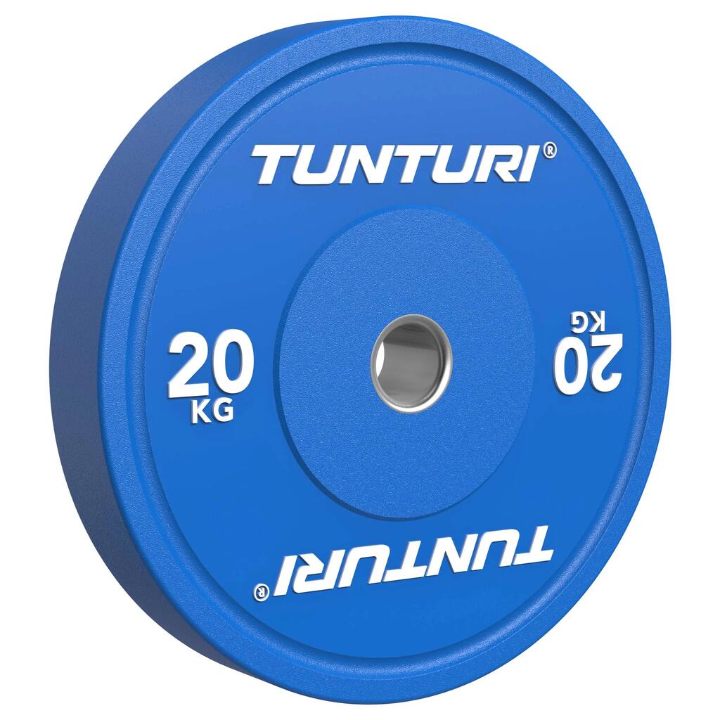 Platinum bumper plates - Barbell weights - Weight plates - 1x 20kg - Blue