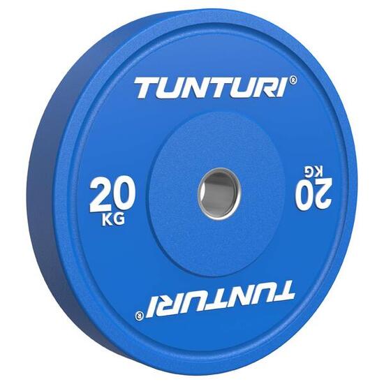 Platinum bumperplates - Haltergewichten - Halterschijven - 1x 20kg - Blauw