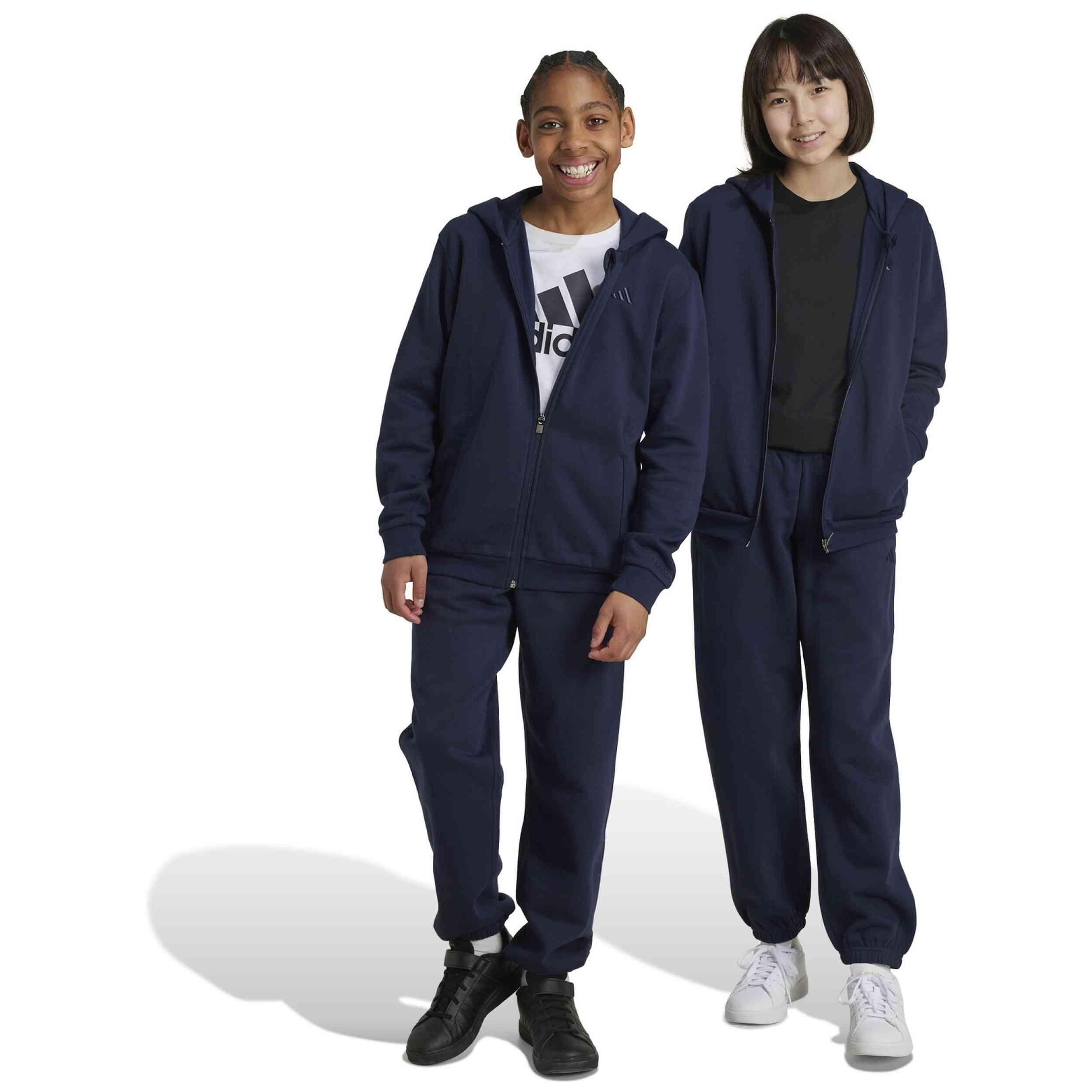 Felpa con cappuccio Adidas modello IW0928 per unisex ragazzi 3/5