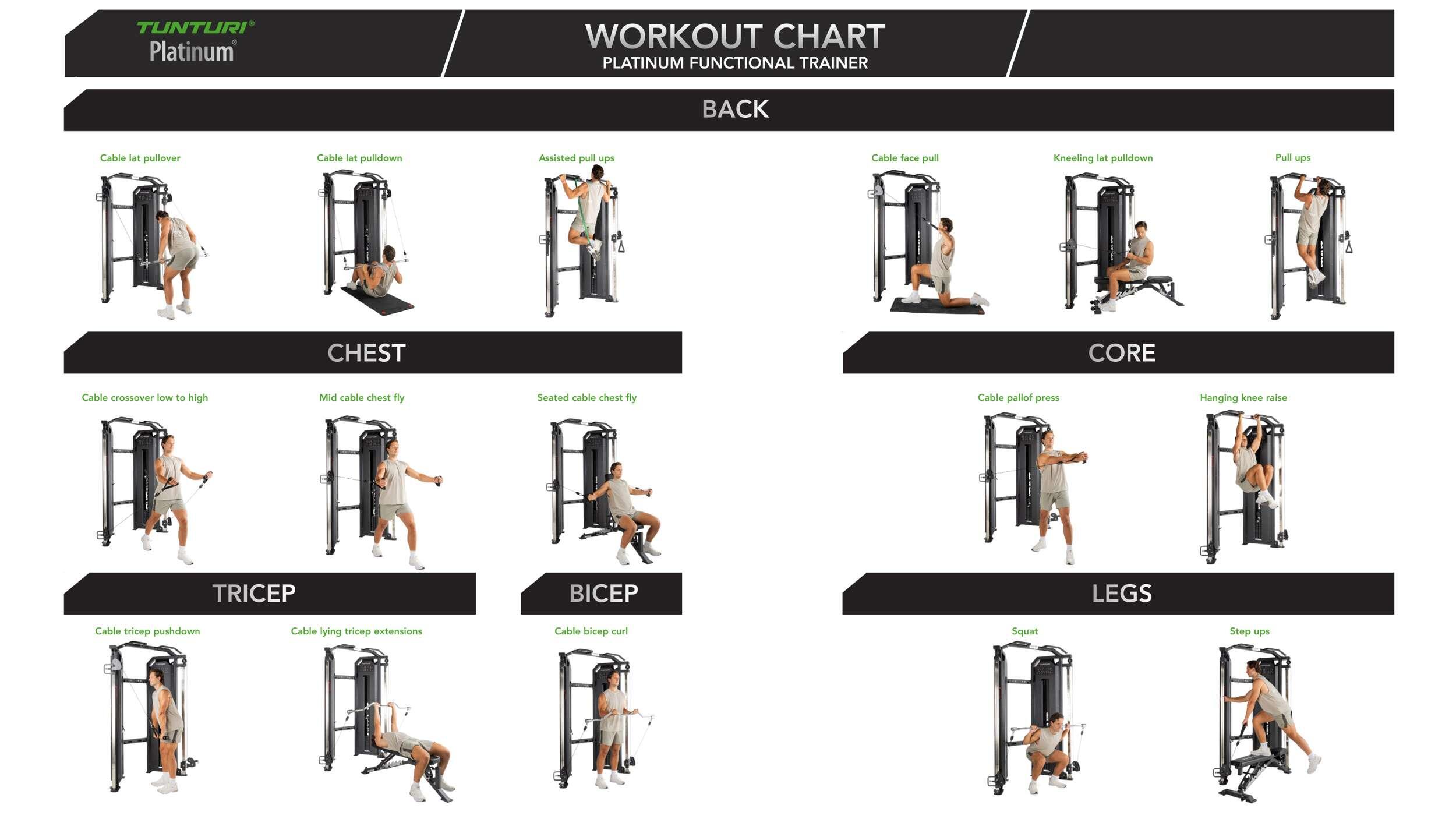 Tunturi Platinum Functional Trainer with Weight Stack 5/7