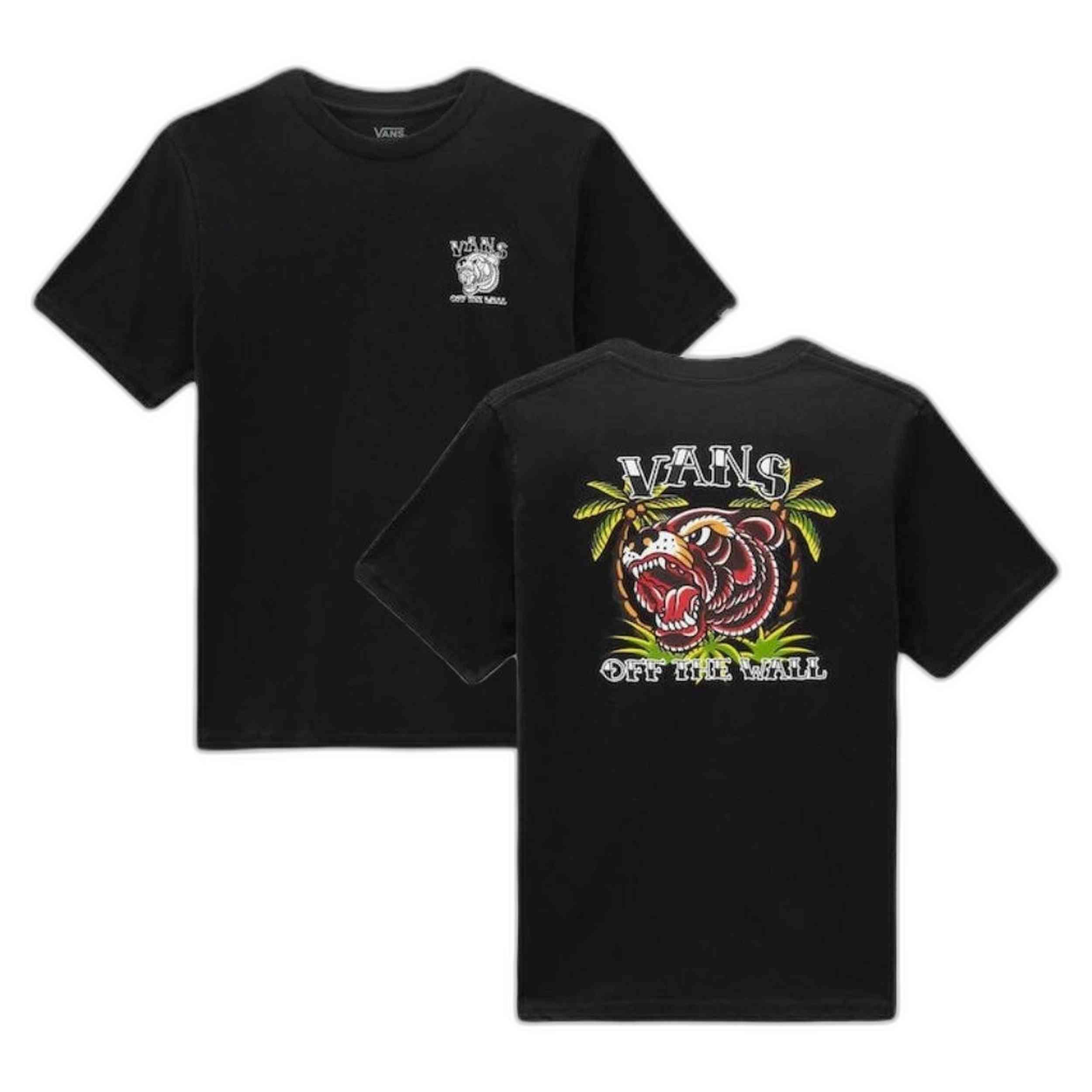 T-shirt à manches courtes Vans modèle VN000FH2BLK pour garçons couleur noire 3/5
