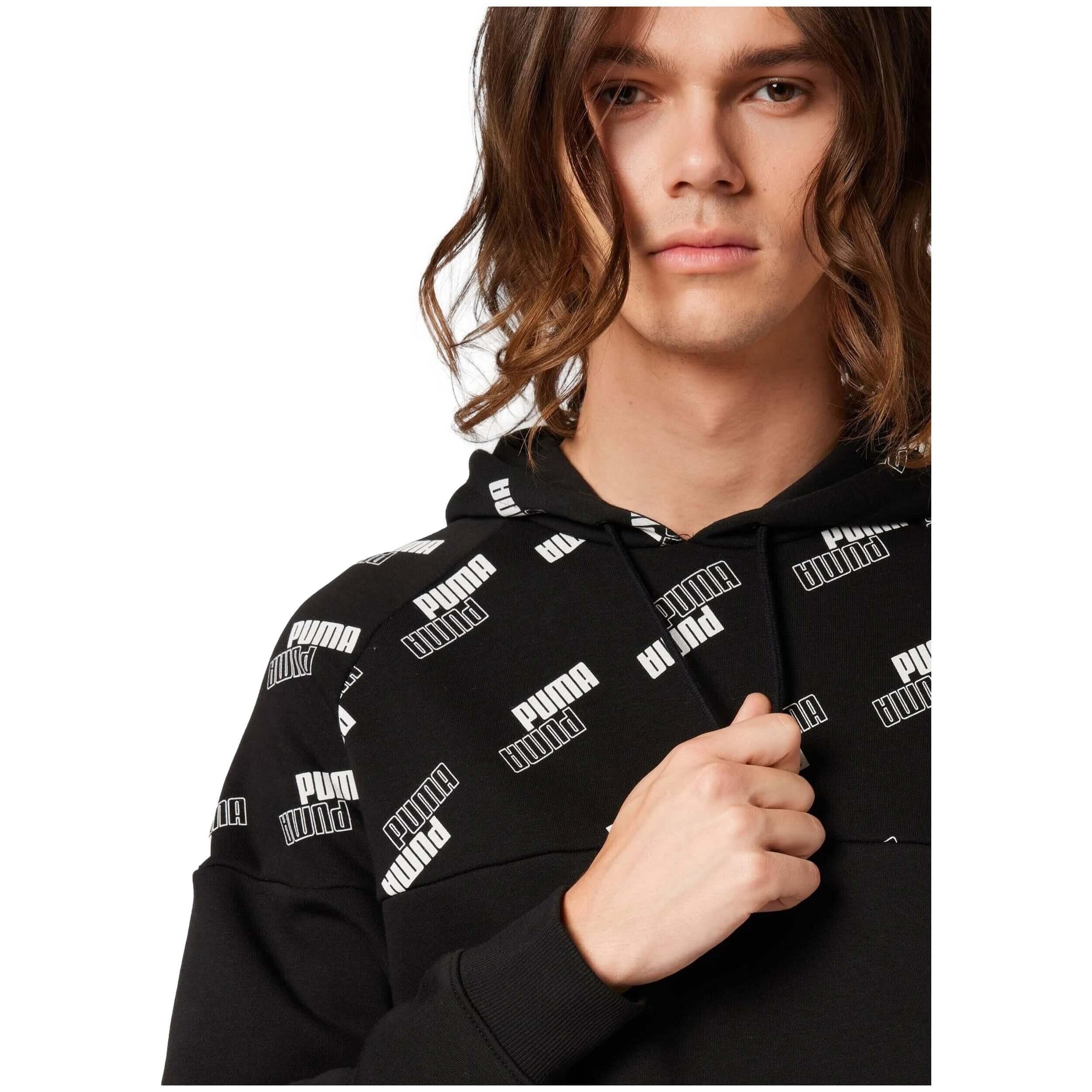 Felpa con cappuccio Puma modello 589395-01 per unisex 3/4