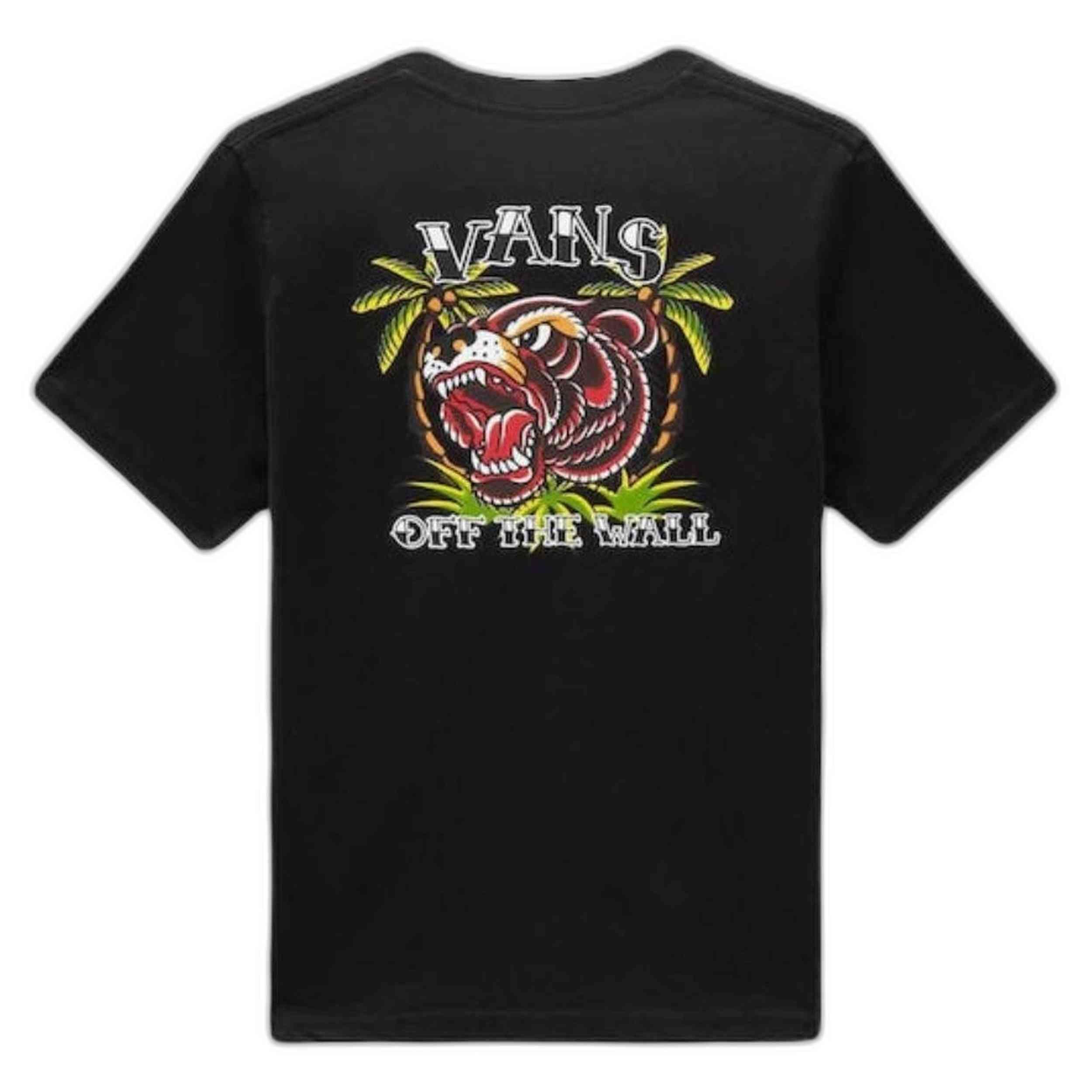 T-shirt à manches courtes Vans modèle VN000FH2BLK pour garçons couleur noire 2/5