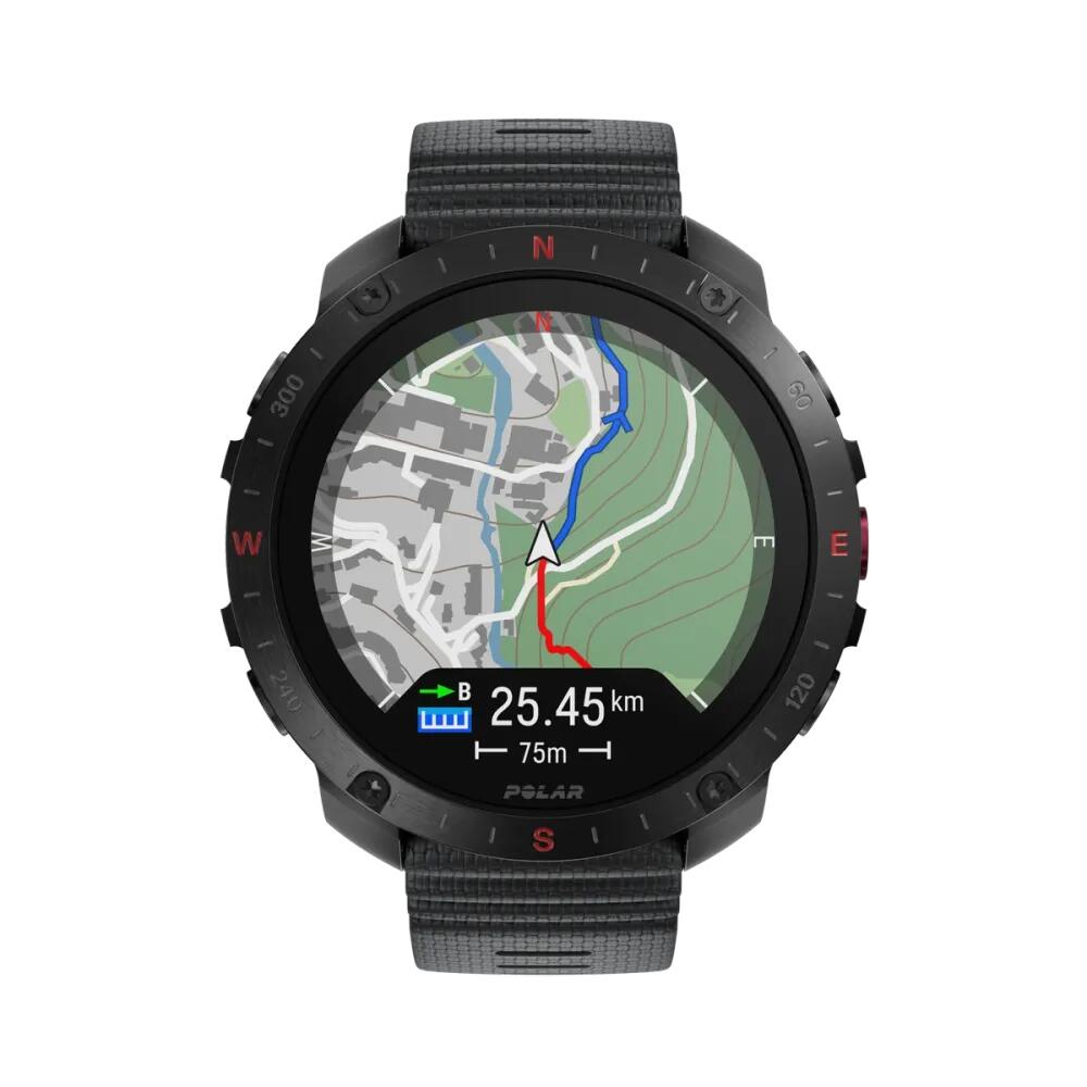 POLAR Premium Outdoor Smartwatch - GPS, Mappe, Navigazione - Grit X2 Pro Nero