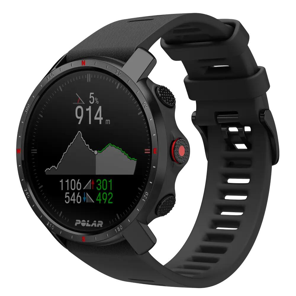 POLAR Outdoor Multisport Watch Premium - GPS, Navigazione - Grit X Pro Nero (M/L)
