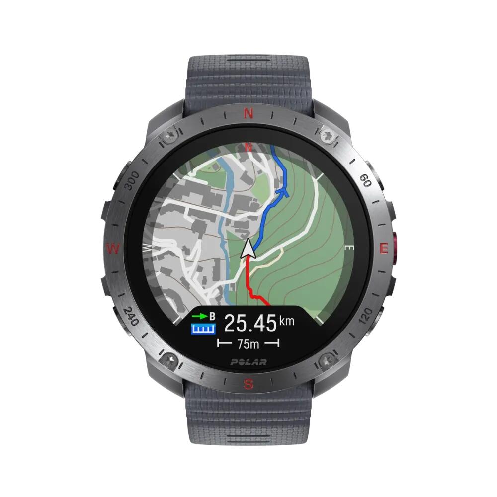 POLAR Premium Outdoor Mutlisport Watch - GPS, Maps, Barometer - Grit X2 Pro Grey