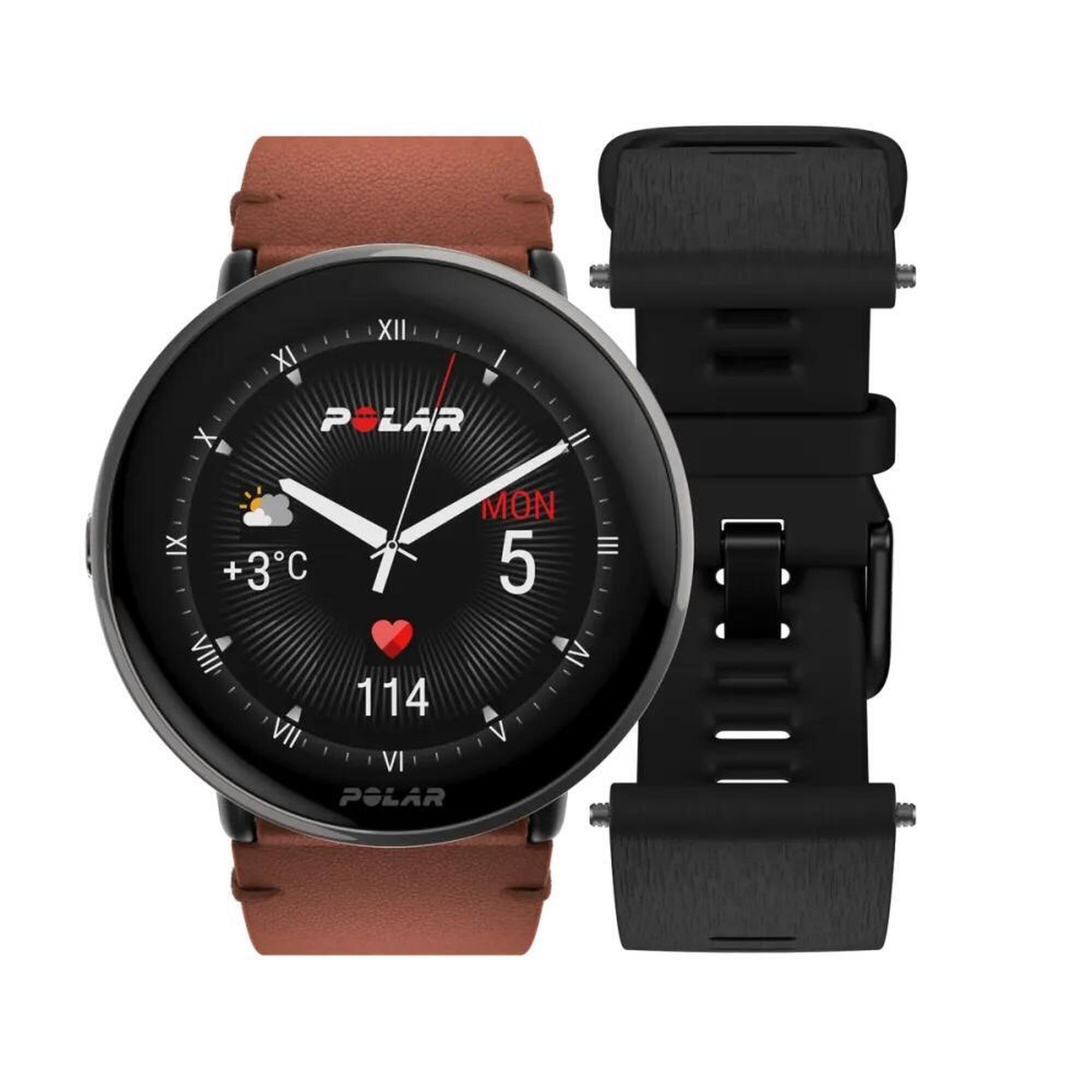 Polar - Montre Connectée De Fitness - Gps, Suivi De Sommeil - Ignite 3 Titanium Bronze - Montre - Marron|noir - No Size - Decathlon