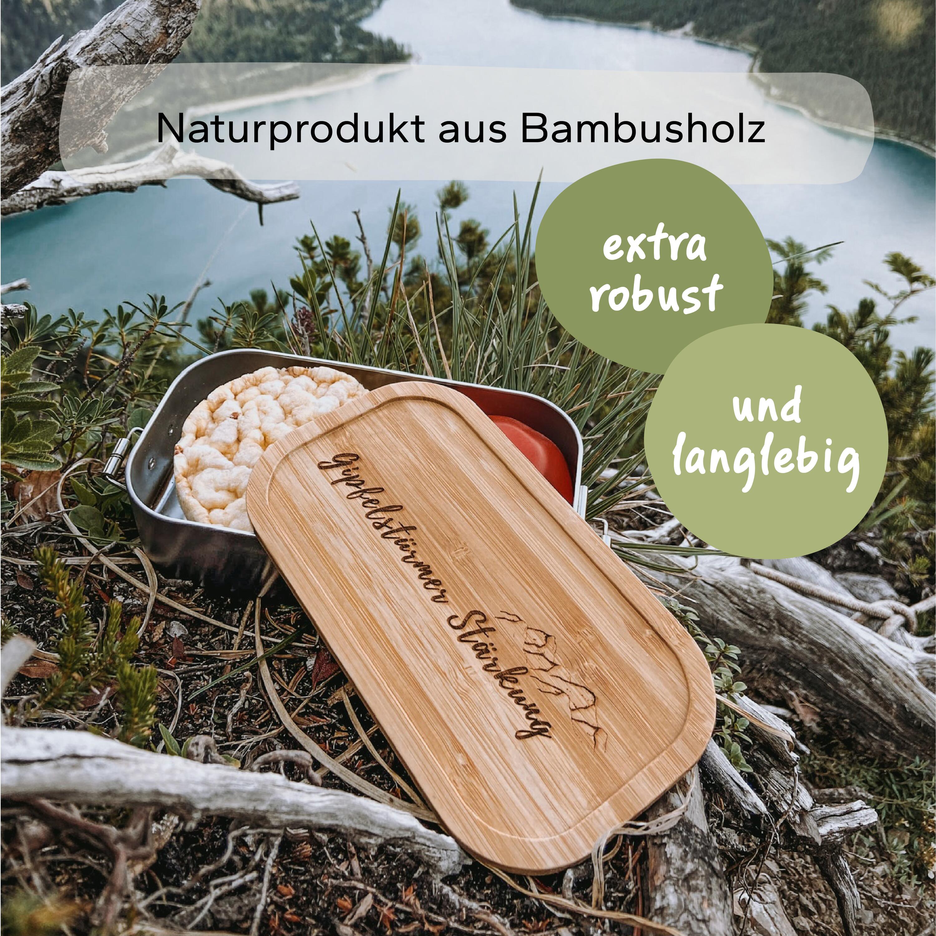 Gipfelstürmer Brotdose mit Holzdeckel I Langlebige Box für unterwegs 2/9