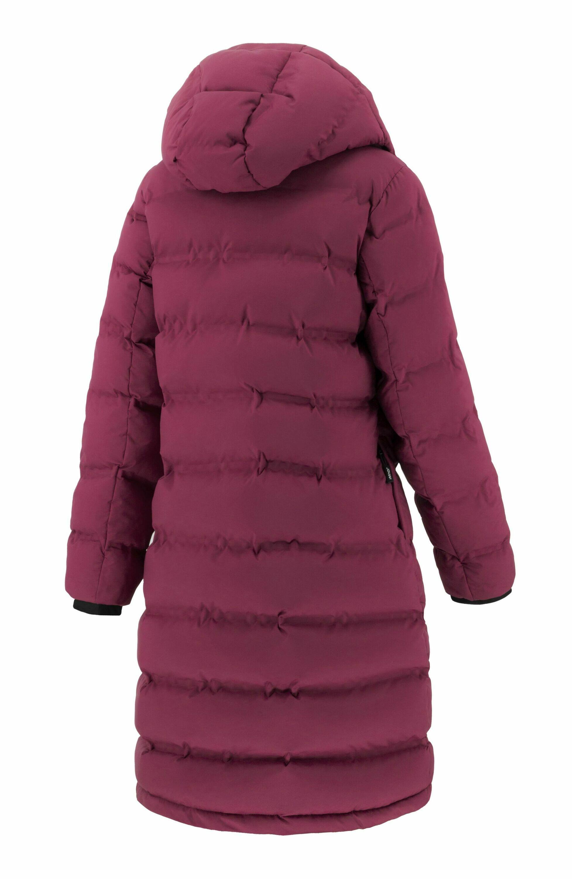 Joluvi Zaida wasserdichter gefütterter Damen Wintermantel Parka GRANATE M 2/6