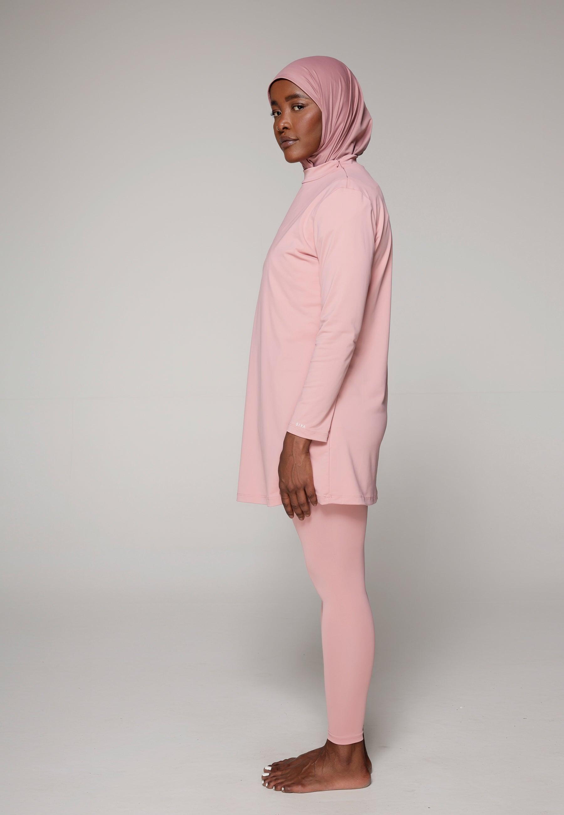 Dames Zwemkleding Bedekt Zwempak met Legging 2/6