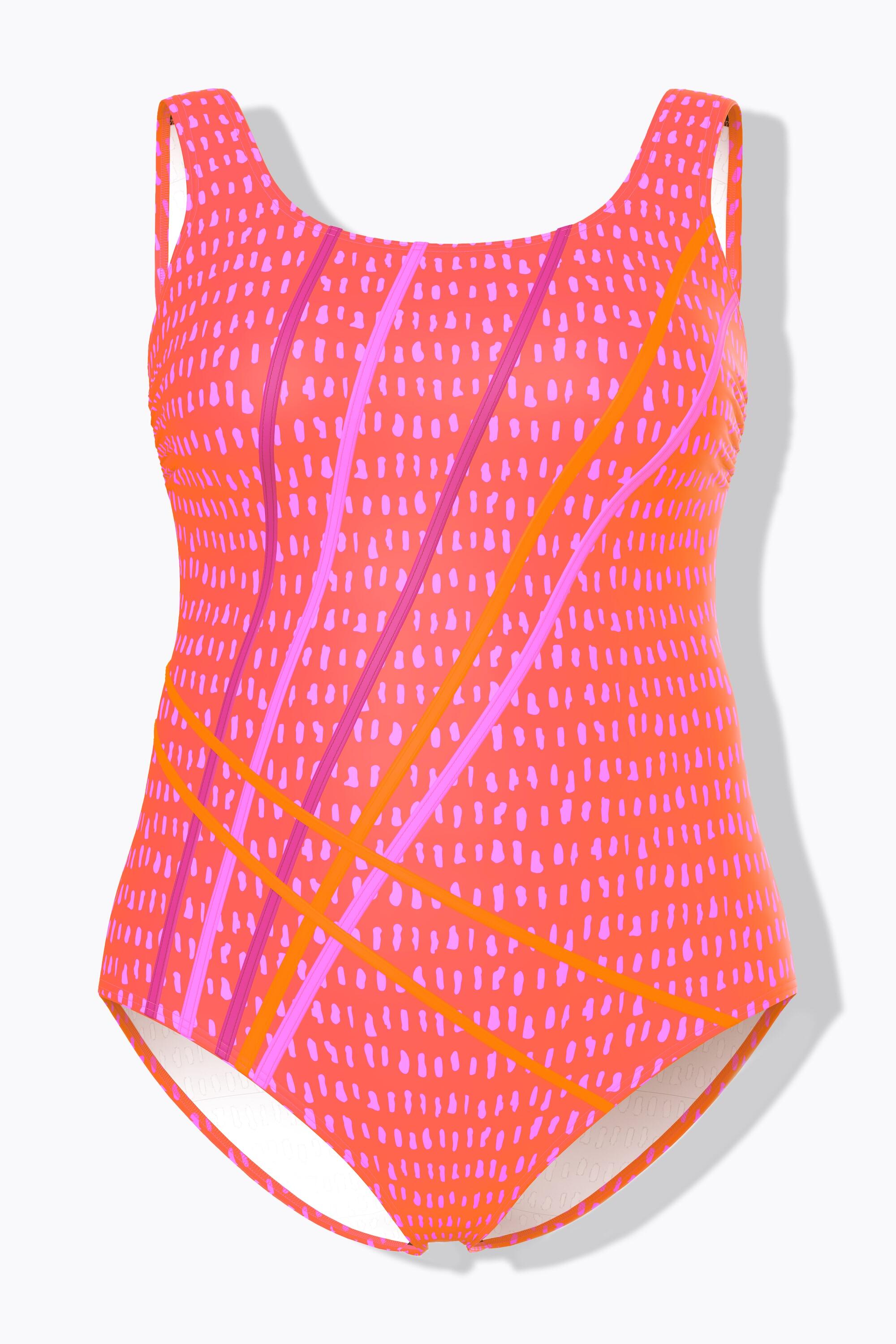 Femme Maillot de bain sans bonnets souples motif à pois et passepoils 7/7