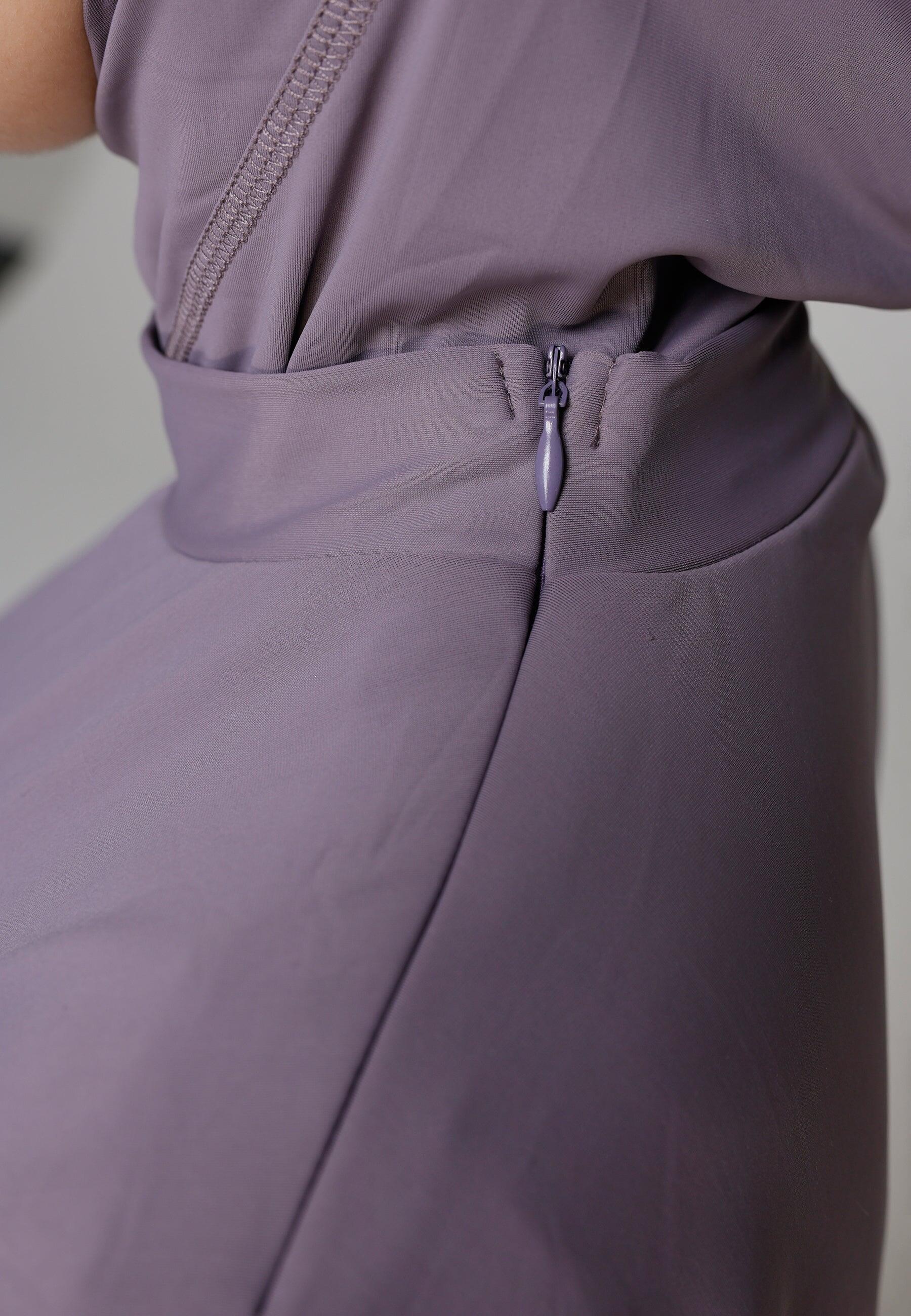 Dames Zwemkleding Bedekt Knielang Zwempak met Broek 4/6
