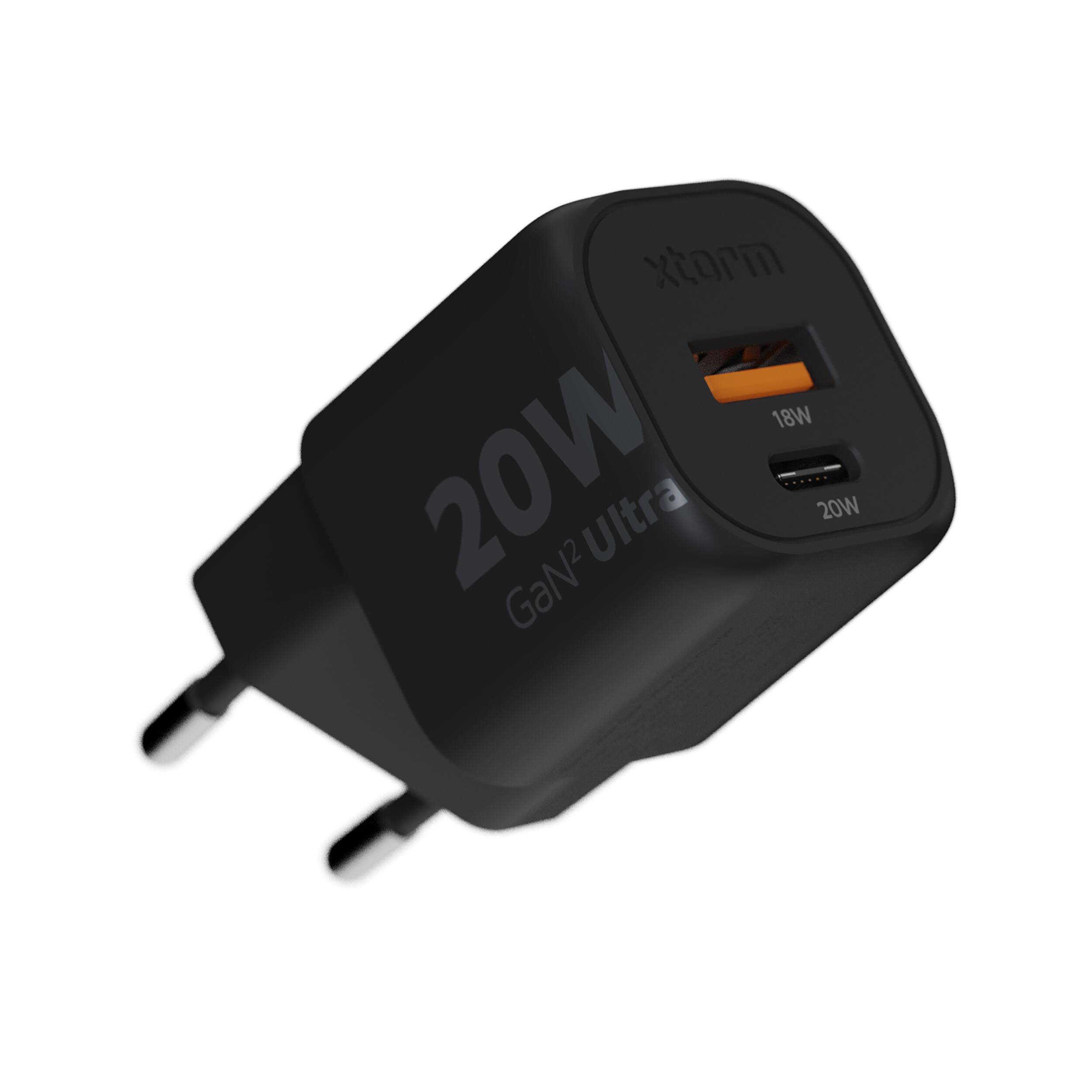 Xtorm 20W GAN2 Ultra Oplader + 1 meter kabel (100W) - Power Delivery - Zwart 2/6
