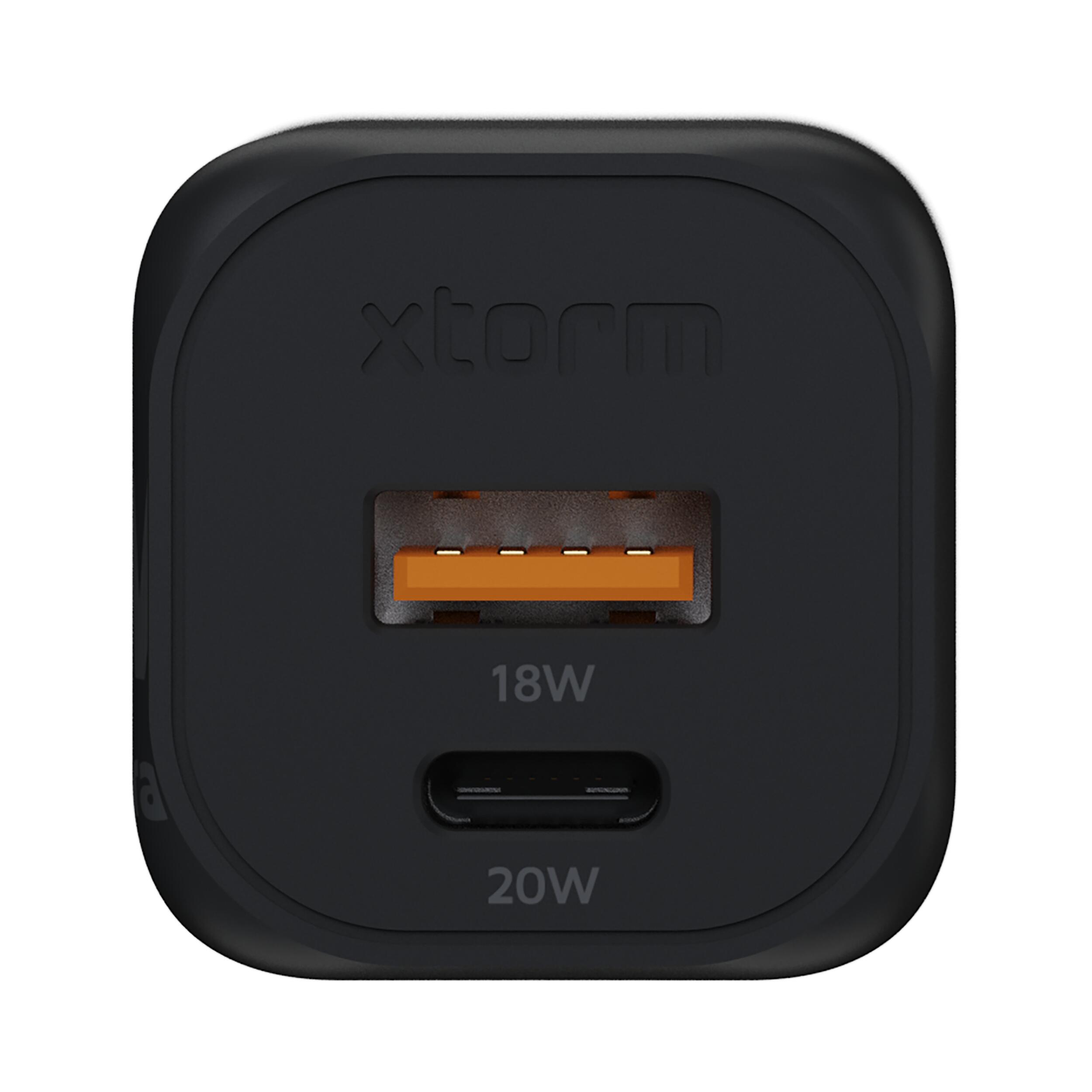 Xtorm 20W GAN2 Ultra Oplader + 1 meter kabel (100W) - Power Delivery - Zwart 6/6