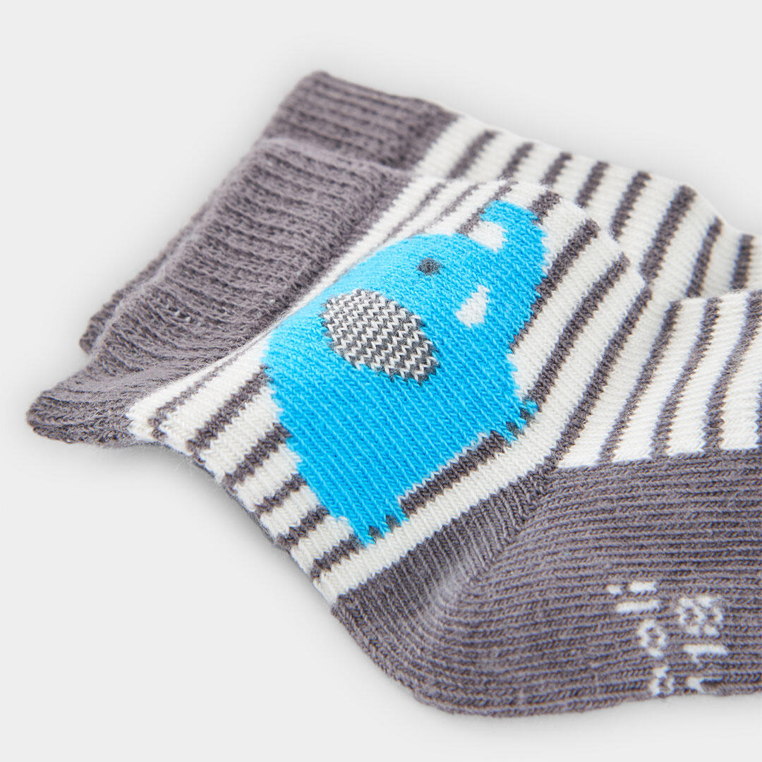 Calcetines de verano de gimnasia bebé niña boboli azul 2/3